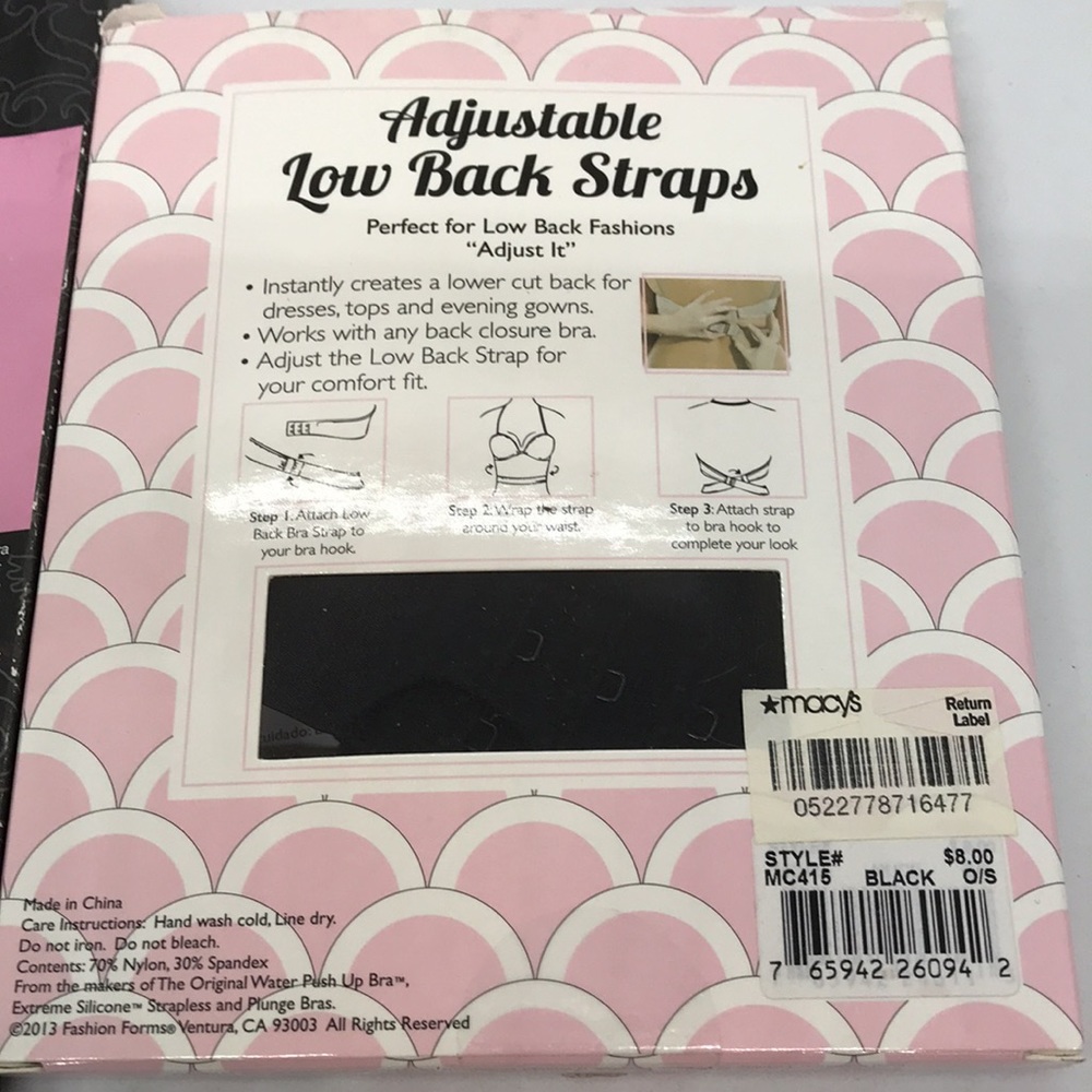 Adhesive Bra Set and Adjustable Low Back Bra Straps - Picture 5 of 5